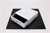 Коробка-слайдер с поролоном 9x9x3 см (белая) - фото 26591