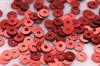 Пайетки плоские FM-15  красные металлик 4 мм 3 гр (Индия) - фото 27138