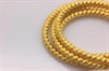 Канитель фигурная витая, цвет светлое золото "Light Gold", 2 мм, 5 гр (Индия) - фото 27455