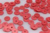 Пайетки плоские SD-12  красные матовые 5 мм 3 гр (Индия) - фото 27779