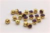 Шатоны пришивные Preciosa Maxima Amethyst Opal  /оправа - цвет gold ss16/3,8-4,0 мм 10 шт (Чехия) PR-312 - фото 28590