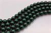 Стеклянный жемчуг 8 мм матовый зеленый 02010/70157, 10 шт (Чехия) - фото 28999