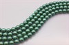 Стеклянный жемчуг 8 мм глянцевый зеленый 02010/30008, 10 шт (Чехия) - фото 30507