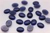 Шелковый кристалл 10x8 мм, овал, синий, 1 шт - фото 30620