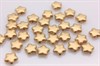 Бусины Bohemia,форма звезда,цвет золотой,  8х8 мм,1 шт (Чехия) - фото 30816