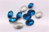 Oval Fancy Stone 4120 Aurora Blue Zircon / 14*10 мм 1 шт (стекло K9) - фото 31167