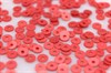Пайетки плоские   красные матовые 4 мм 3 гр  (Индия) - фото 33189