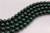 Стеклянный жемчуг 8 мм матовый зеленый 02010/70157, 10 шт (Чехия) - фото 35646