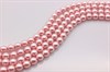 Стеклянный жемчуг 6 мм глянцевый розовый 02010/70475, 10 шт (Чехия) - фото 35668