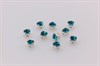 Шатоны Preciosa хрустальные ss12 (3,0-3,2 мм) цвет оправы серебро 10 шт Blue Zircon - фото 35845