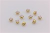 Шатоны пришивные Preciosa Maxima ss12 (3,0-3,2 мм)  Rose Opal, цвет оправы золото, 10 шт (Чехия) PR-257 - фото 35850