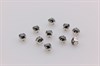 Шатоны Preciosa хрустальные ss12 (3,0-3,2 мм) цвет оправы серебро 10 шт Jet Hematite - фото 35854