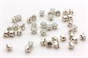 Шатоны Preciosa White Opal /оправа - цвет  серебро / Optima ss12/3,0-3,2 мм 20 шт (Чехия) SS12-100 - фото 35877
