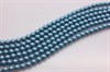 Стеклянный жемчуг 4 мм глянцевый голубой 02010/30007, 20 шт (Чехия) - фото 36080