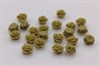 Бусина, бутон розы, размер 6x4 мм, цвет оливковый, 1 шт (смола) - фото 36238