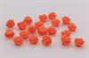 Бусина, бутон розы, размер 6x4 мм, цвет оранжевый, 1 шт (смола) - фото 36241