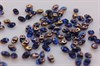 Бусины MiniDuo 2x4 мм Sapphire Capri Gold 30060/27101 , 5 гр, Чехия - фото 36296
