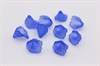 Прозрачные матовые бусины в форме цветка Каллы, цвет синий, 12x12x1.8 мм, отверстие: 1.5 мм, акрил, 10шт - фото 36861