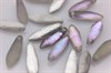 Уценка! Бусины Glass Daggers  00030 - Crystal / 26586 - Etched Vitrail Light 5x16 мм  8 шт (Чехия) M-45-уценка - фото 37521