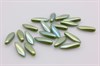 Уценка! Бусина Dagger 5*16 мм с одним отверстием Opaque Green Full Light  AB (53410/28303), 11 шт DG-15-Уценка - фото 37634