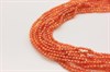 Цирконы круглые граненые, 2 мм,  цвет  оранжевый , 1 нить  ~  178~186 шт.  (Китай) - фото 38394