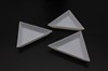Лоток для бисера треугольный, 72x63x1 мм, пластик, цвет белый, 1 шт СП - фото 39559