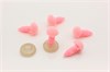 Носик для игрушек бархатный, с заглушками, 11х8 мм, цвет розовый, 1 шт - фото 39678