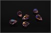 Подвеска хрустальная Drop Pendant (681) Preciosa 6*10 mm Pink Sapphire AB / 1 шт (Чехия) DP-56 - фото 40541