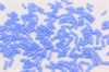 Стеклярус витой Matsuno 6 мм, 13FABSP голубой матовый с радужным эффектом 5 гр. (Япония) - фото 40662