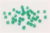 Биконусы стеклянные,  4x4 мм,  отверстие: 1 мм,  цвет зеленый,   40 шт (Китай) - фото 40930