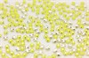 Шатоны пришивные Preciosa Rose Maxima ss16 (3,8-4,0 мм) Neon Yellow, оправа крестовая плоская - цвет серебристый, 10 шт (Чехия) PR-1262 - фото 43768