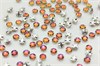 Шатоны пришивные Preciosa Rose Maxima ss16 (3,8-4,0 мм) Crystal Volcano, оправа крестовая плоская - цвет серебристый, 10 шт (Чехия) PR-1255 - фото 43996