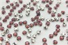 Шатоны пришивные Preciosa Rose Maxima ss16 (3,8-4,0 мм) Amethyst Opal, оправа крестовая плоская - цвет серебристый, 10 шт (Чехия) PR-1267 - фото 44001