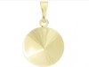 Подвеска для вклейки риволи 12 мм, GoldPlating 24kt, 1 шт (Чехия) 34841 - фото 48467