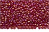Бисер Toho Round 11/0 TR-11-165CF - Transparent-Rainbow-Frosted Ruby 10 гр (Япония) 35661 - фото 50038
