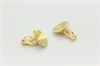 Швензы-клипсы для вклейки риволи 1122 14 мм, GoldPlating 24kt, пара (Чехия) 34839 - фото 50488