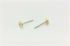 Швензы-пуссеты для вклейки риволи 1122 6 мм, GoldPlating 24kt, пара (Чехия) 34840 - фото 50489
