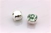 Шатоны пришивные Preciosa Maxima ss12 (3,0-3,2 мм) Chrysolite, цвет оправы серебро, 10 шт (Чехия) 36772 - фото 51812