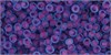 TR-11-252F TOHO - Round 11/0 : Inside Color Frosted Aqua/Purple Lined 37014 - фото 52133