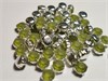 Шатон хрустальный с матовым покрытием ss39 (8,15-8,40 мм) Olivine DF (matt) цвет оправы серебро 37511 - фото 52710