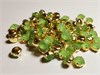 Шатон хрустальный с матовым покрытием ss39 (8,15-8,40 мм) Peridot DF (matt) цвет оправы золото 37512 - фото 52711