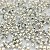 Шатоны пришивные Preciosa Maxima ss12 (3,0-3,2 мм)  Jet Hematite, цвет оправы серебро, 10 шт (Чехия) PR-256 - фото 53558